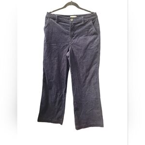 Corduroy Navy Wide Leg Pants